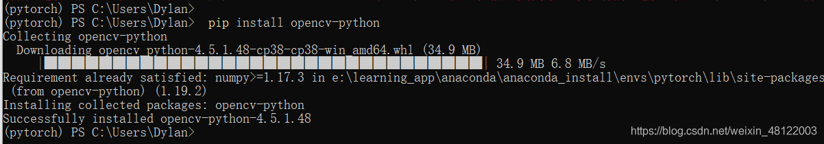 下载深度学习框架以及python模块较慢的结局方法，pip install 安装太慢，已经镜像源也不不管用。最最简单也非常快速的解决方法（傻瓜式操作）