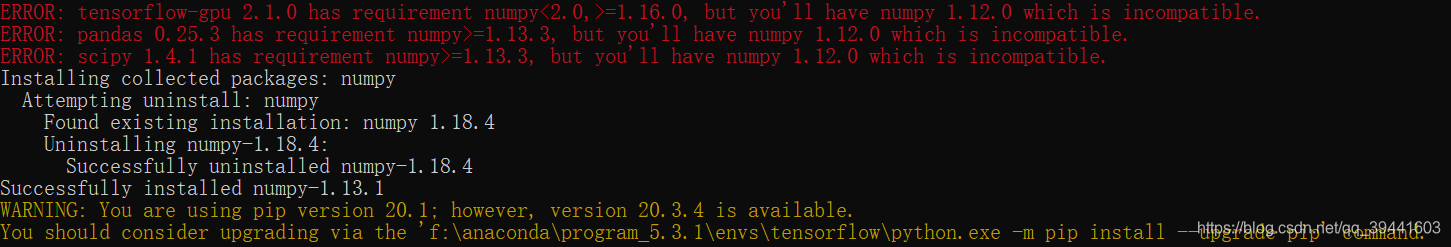【Python】ImportError: numpy.core.multiarray failed to import-CSDN博客