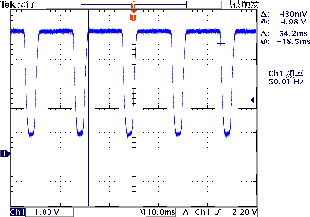 ▲ SCP-13集电极的电压波形