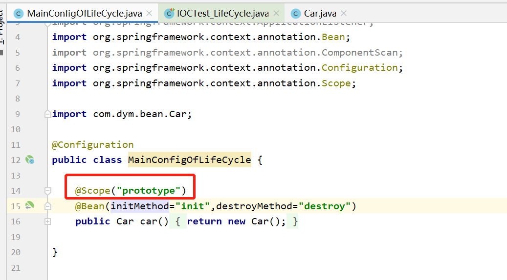 Bean的生命周期——initmethod和destroymethod 通过让Bean实现InitializingBean