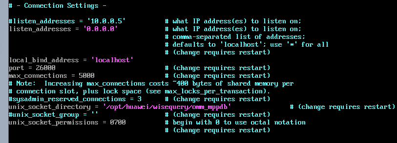 VMWare虚拟机gs_om -t start启动高斯出现错误FATAL:could not create listen socket for “10.0.0.5:26000“