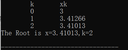 简单迭代法、牛顿迭代法、Aitken加速迭代法 C++代码参考