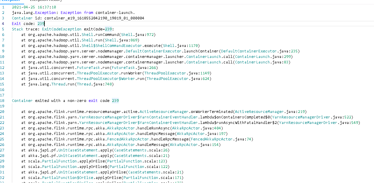 【Flink】Flink exitCode=239