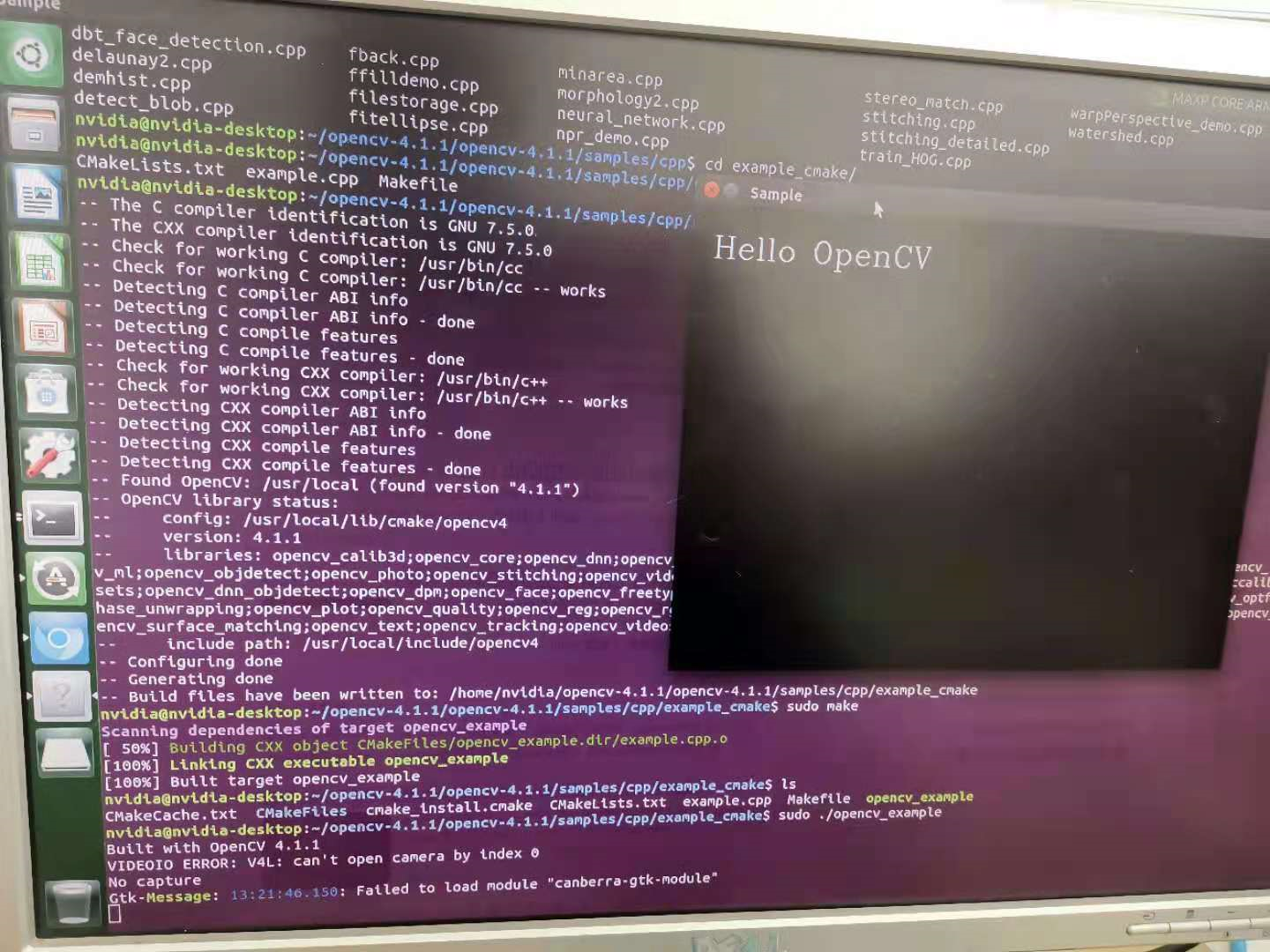 Jetson tx2 nano nx xavier 安装opencv4.1.1和OpenCV_contirb4.1.1_jetson安装