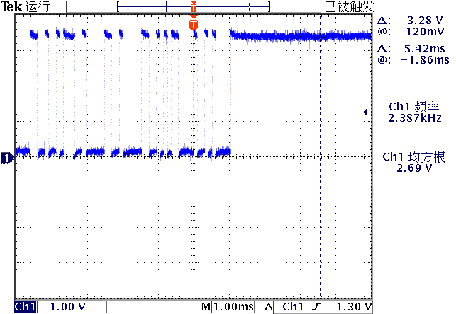 ▲ 测试TXD上的波形