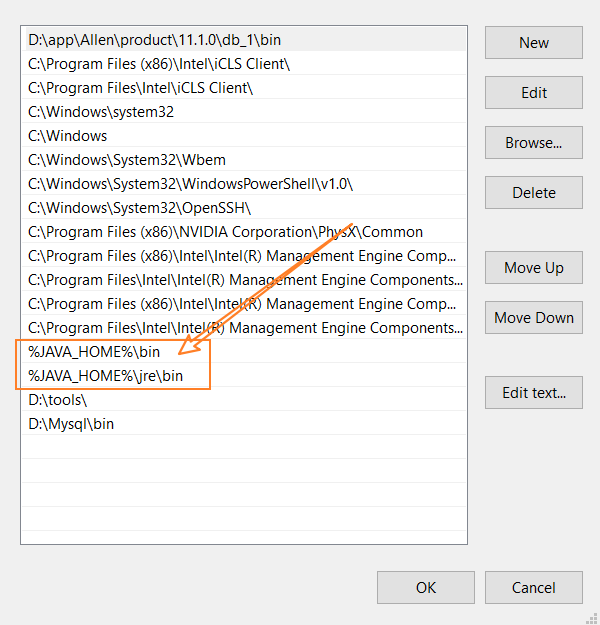 ‘java‘ is not recognized as an internal or external command, operable