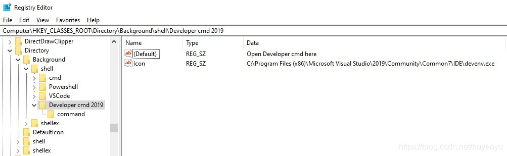 Developer cmd 2019 key