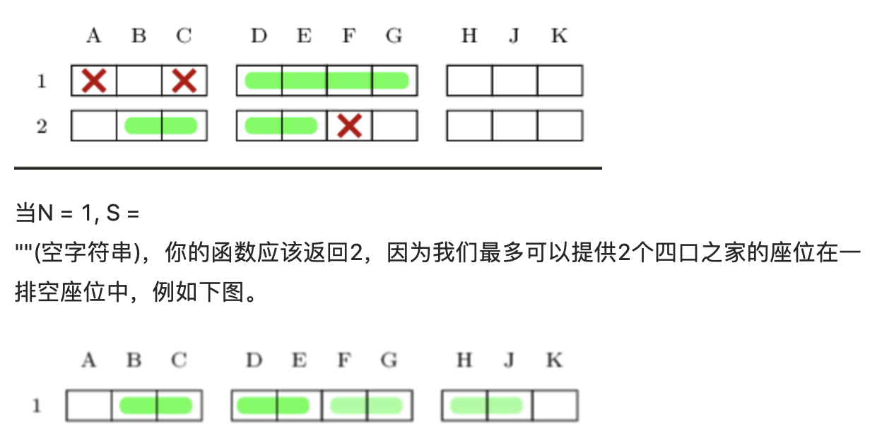 【LintCode 简单】1881. 飞机座位