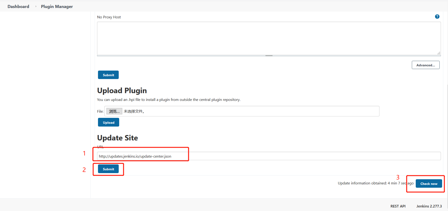 Jenkins 插件There were errors checking the update sitesIOException