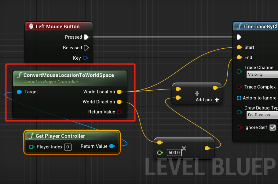 鼠标二维坐标转三维