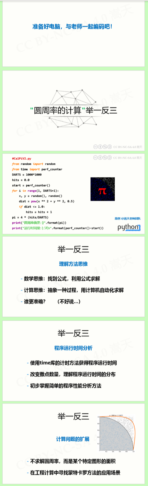 4.5 Python 实例6-圆周率的计算