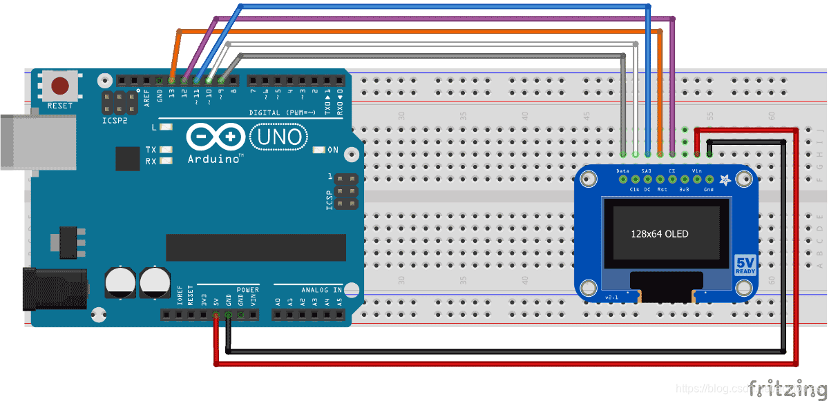 OLED显示屏与Arduino接口_arduino之oled屏幕使用-CSDN博客