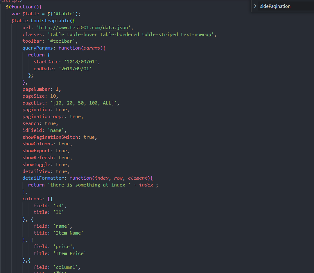 bootstrap.table.js 使用参考_table.bootstraptable("refresh", {queryCSDN博客