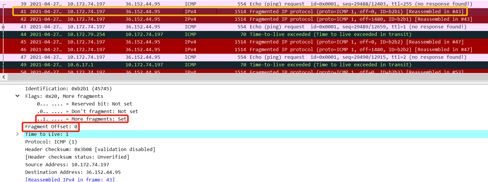 Wireshark Labs(6): IP v7.0_find the first icmp echo request message ...