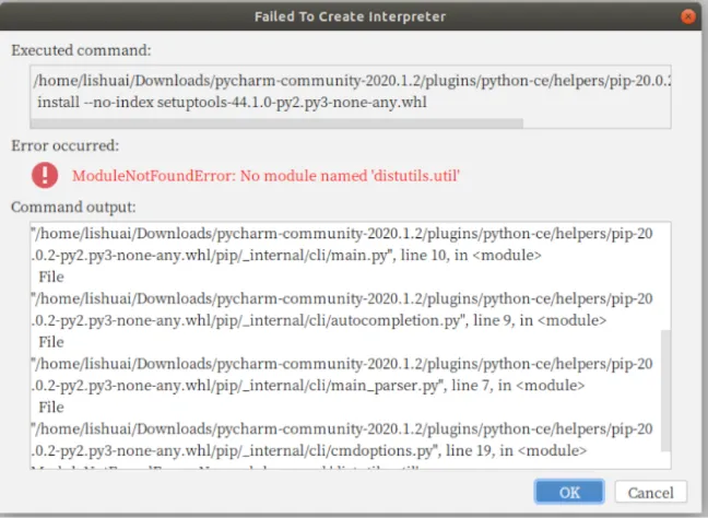 在Pycharm中新建项目：Modulenotfounderror:No Module Named 'Distutils .Util'_Cooper.Sun的博客-Csdn博客