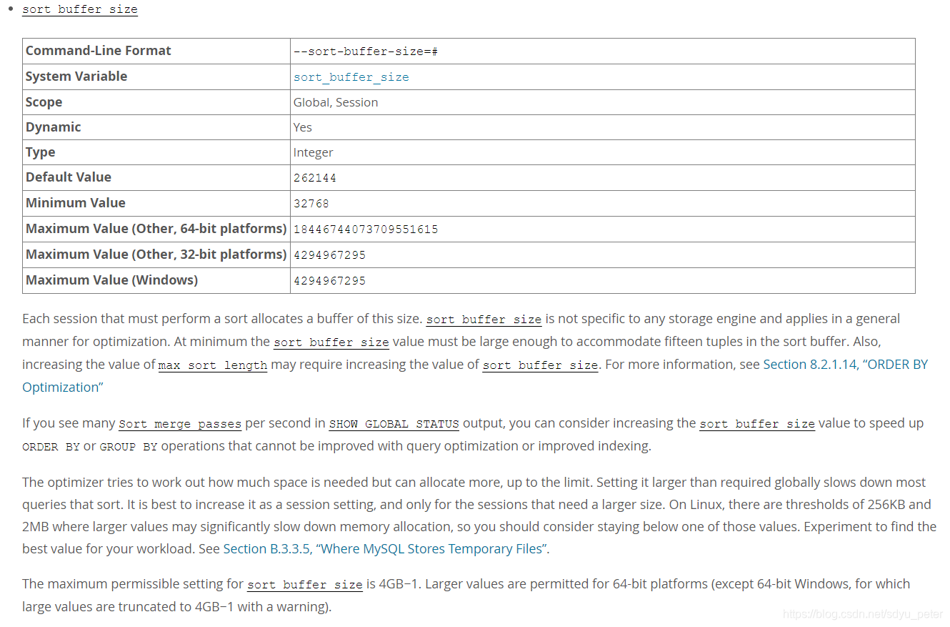 MySQL MySQL Sort Buffer Size CSDN