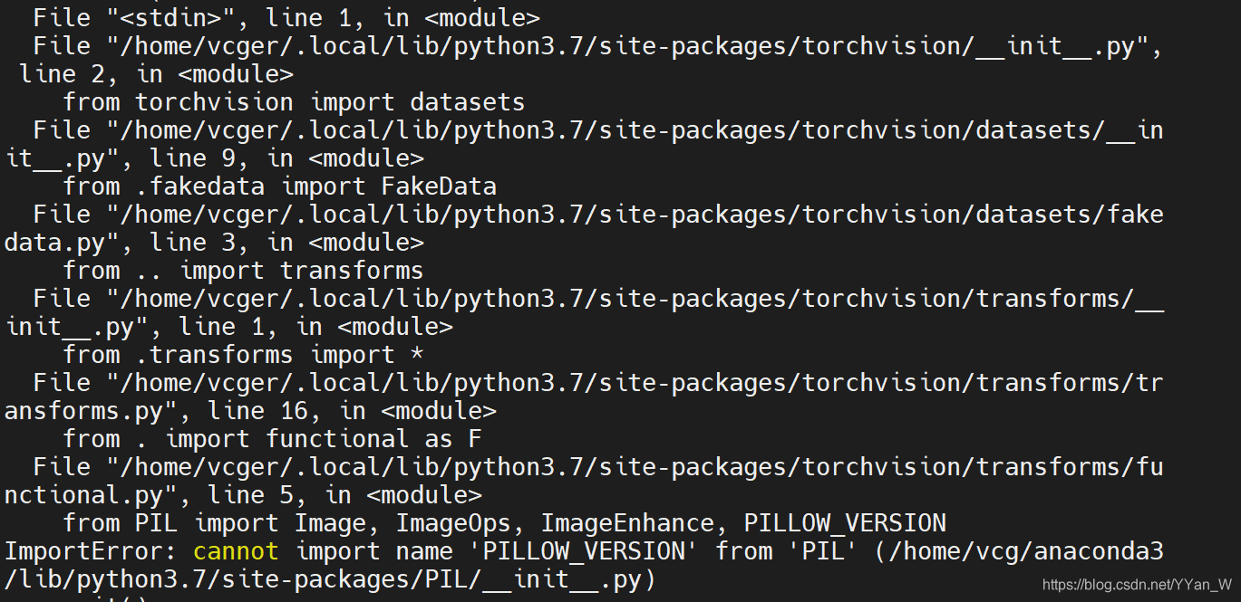 ImportError Cannot Import Name PILLOW VERSION From PIL CSDN