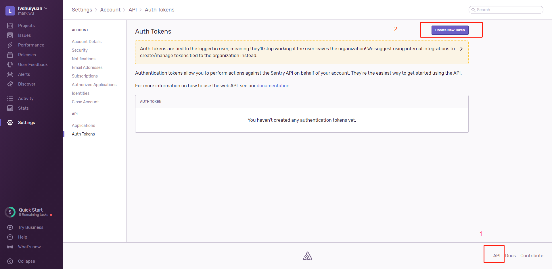 Sentry 获取API Token_sentry的 token如何获取-CSDN博客