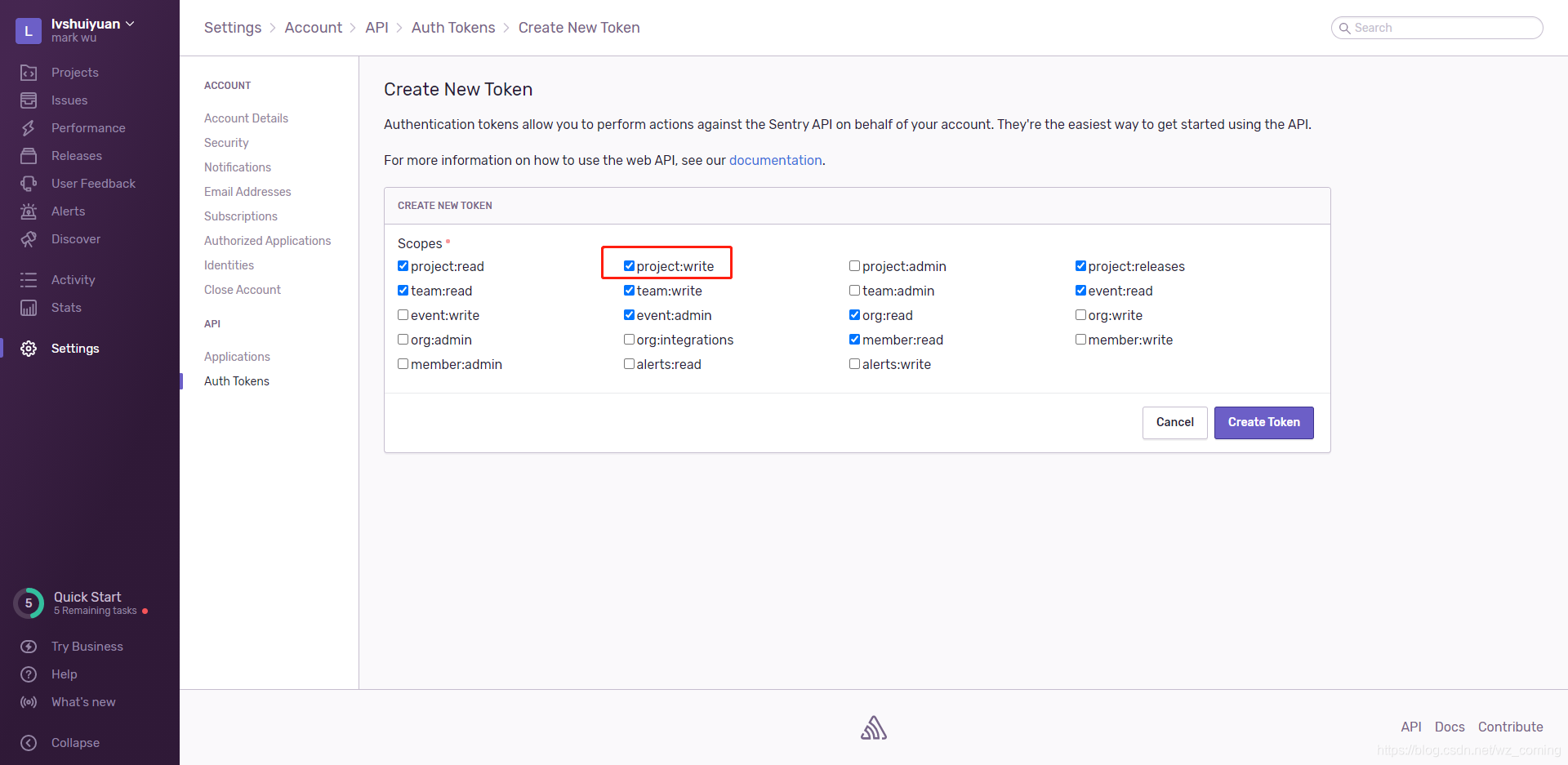 Sentry 获取API Token_sentry的 token如何获取-CSDN博客