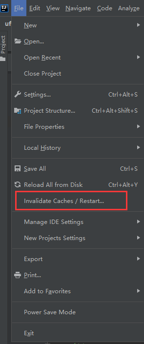 清除缓存重启Idea