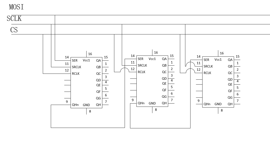 使用hal 库的spi实现74hc595芯片控制_595控制灯 spi程序_看电路的程