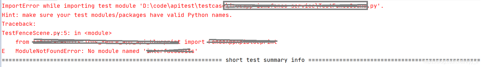 pytest cmd下执行报错make sure your test modules/packages have valid Python ...