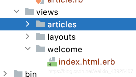 可以看到welcome目录下有了index的erb文件