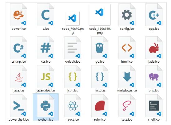 修复VSCode关联文件的图标 - Python, C++,Java_vscode的python文件桌面图标修改-CSDN博客