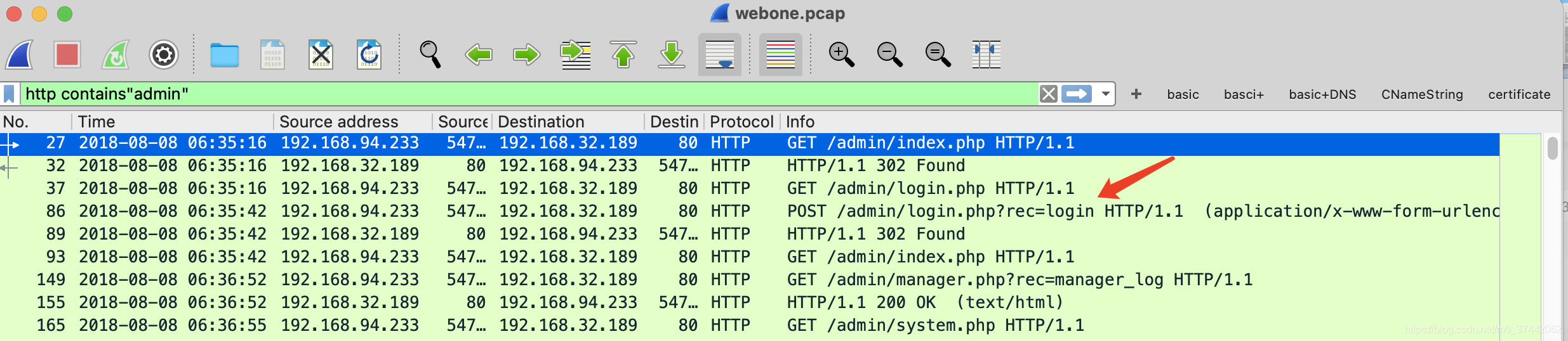 2021-05-03Wireshark流量包分析