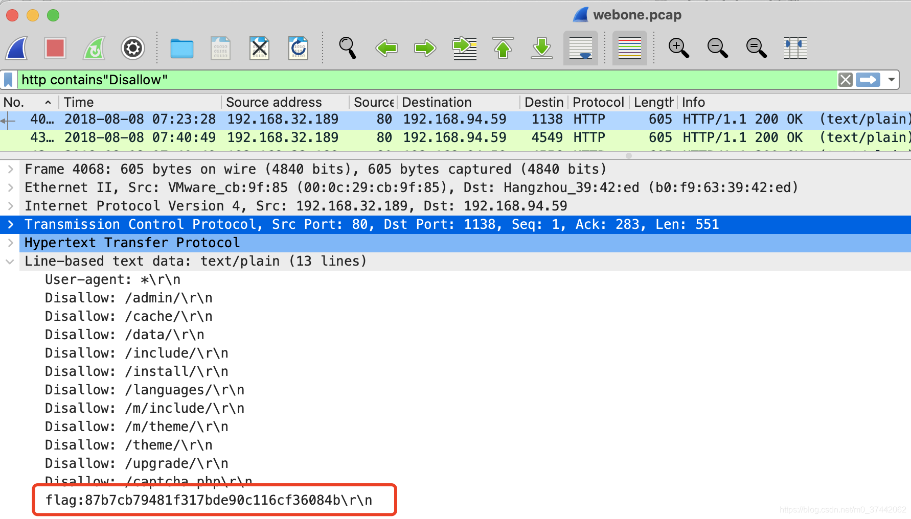2021-05-03Wireshark流量包分析