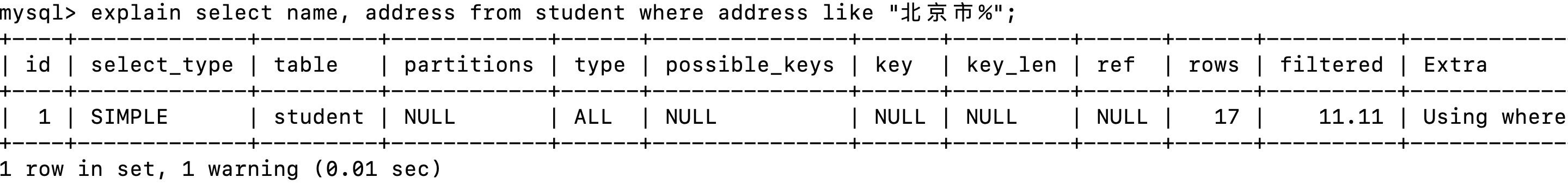 MySQL如何查看SQL查询是否用到了索引？_查看sql是否使用了索引-CSDN博客