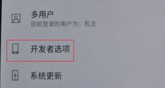开发者选项