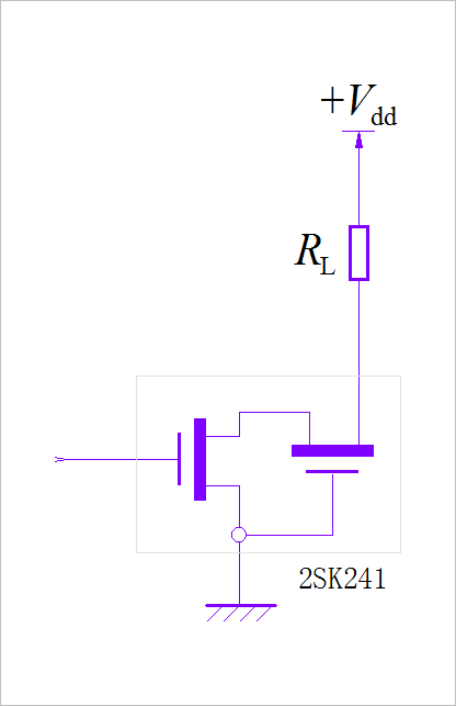 ▲ 2SK241内部级联结构