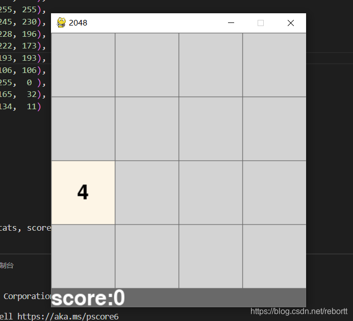 python实现2048——1、界面&逻辑_2048python原理-CSDN博客