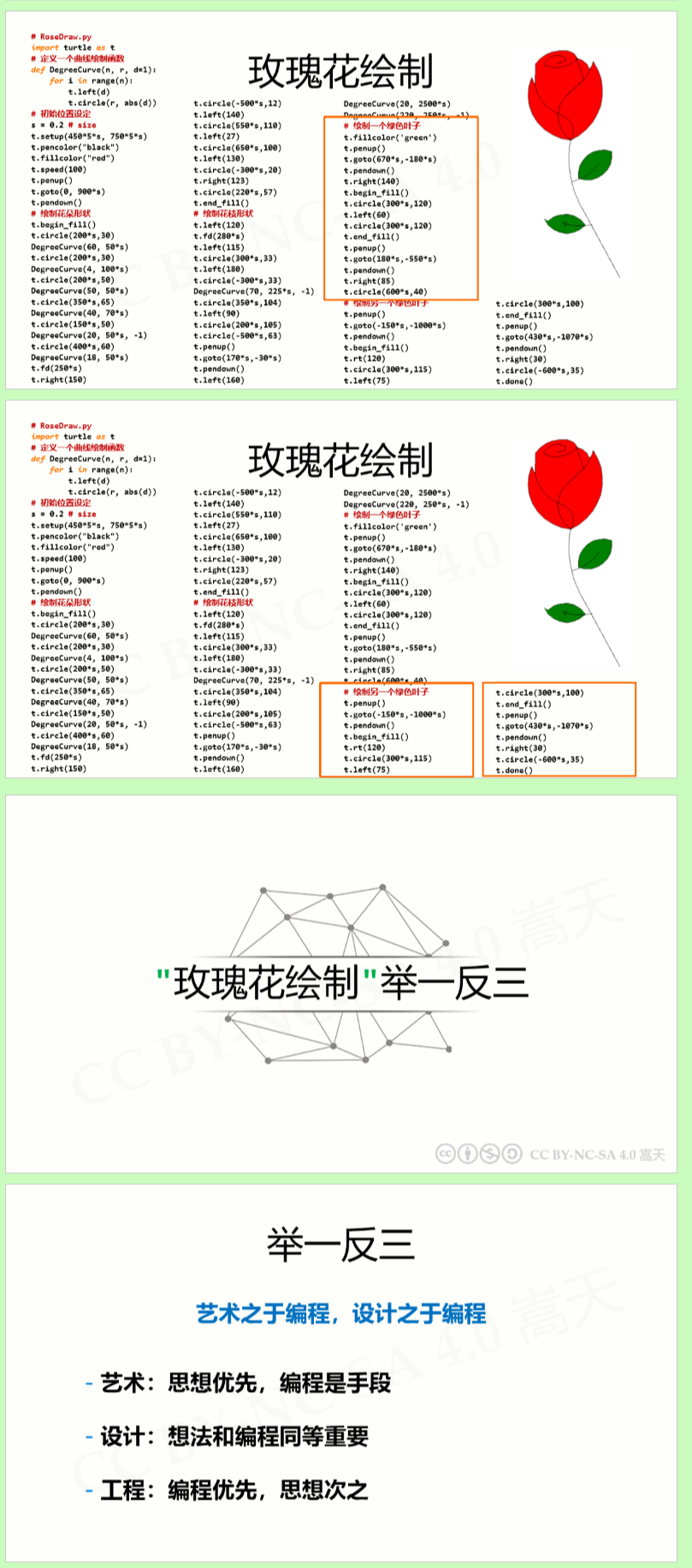 python画玫瑰花图片