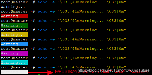Linux 命令行输出不同颜色的文本_linux命令行输出颜色-CSDN博客