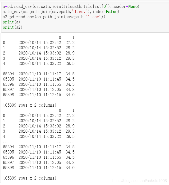 csv文件读写保存之后再读取的column问题_pd read csv columns-CSDN博客