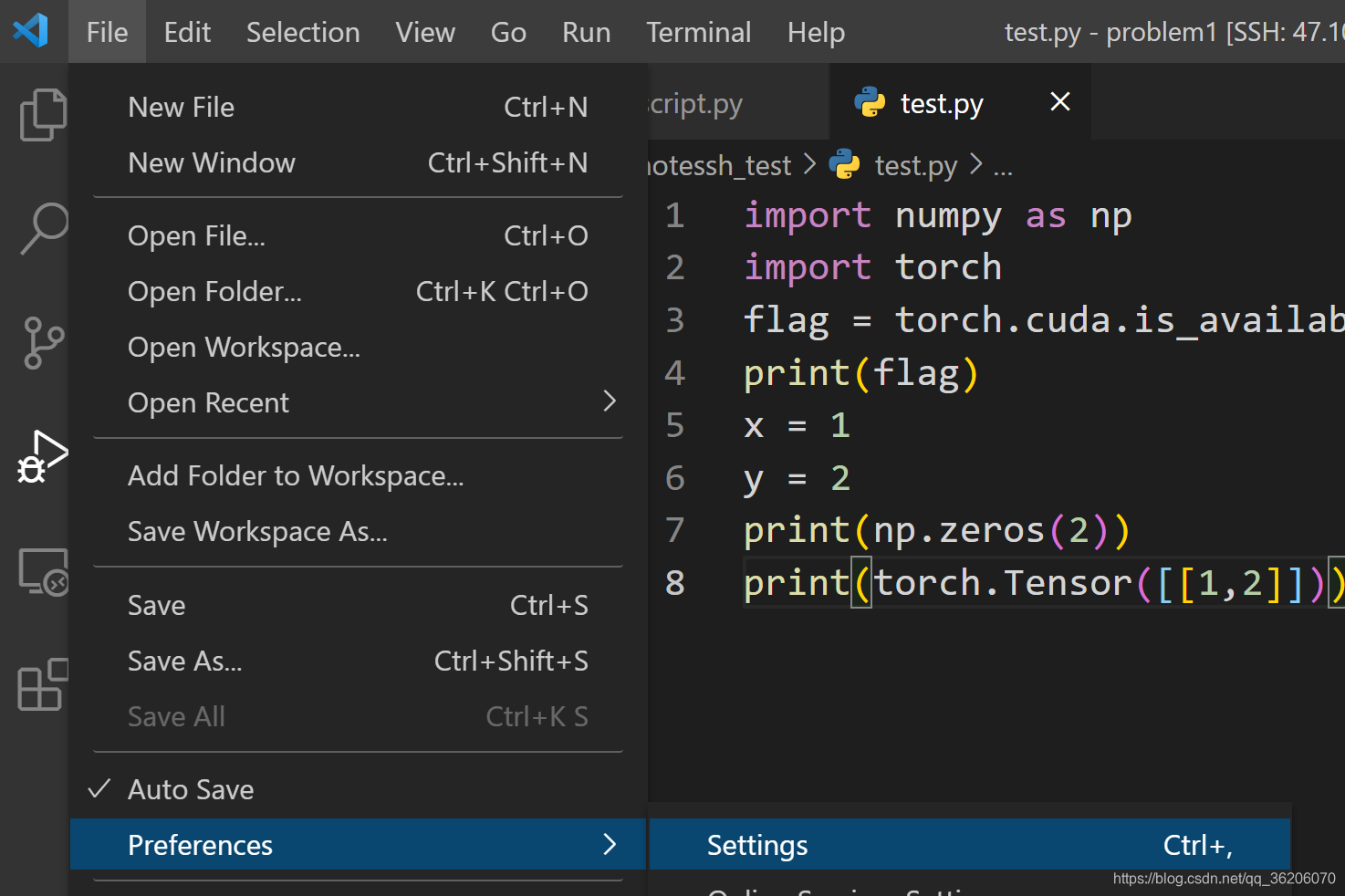 VScode的python环境配置(包括连接远程服务器)_you selected