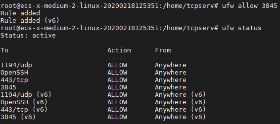 云服务器开启TCP Server 客户端无法连接的解决方法