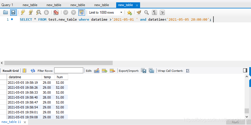 Mysql 查询时间段 Wanghenri的博客 Csdn博客