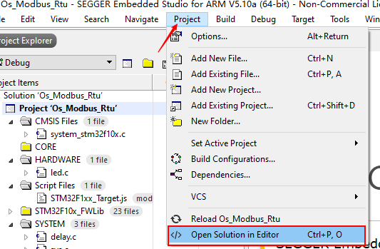 入门二、Embedded Studio新建STM32 MCU 单片机工程后修改芯片型号容量的方法_qingeratech的博客-CSDN博客