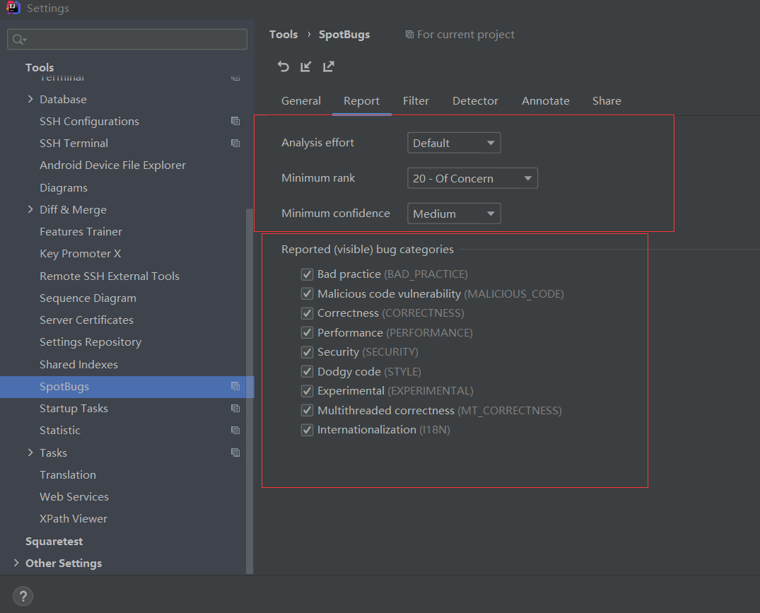 SpotBugs idea中使用和配置_spotbugs idea-CSDN博客