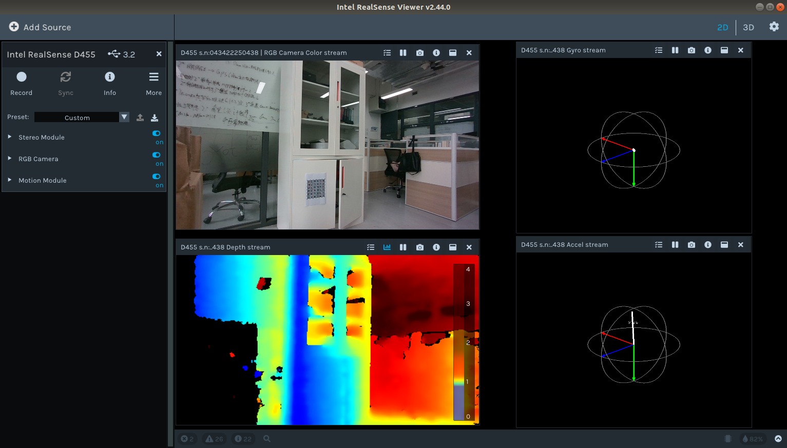 realsense-viewer