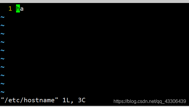 修改hostname