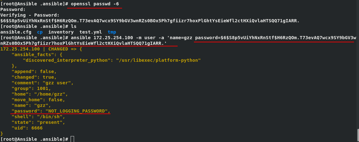 ansible中常用模块