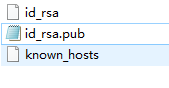 id_rsa为密钥，id_rsa.pub为公钥