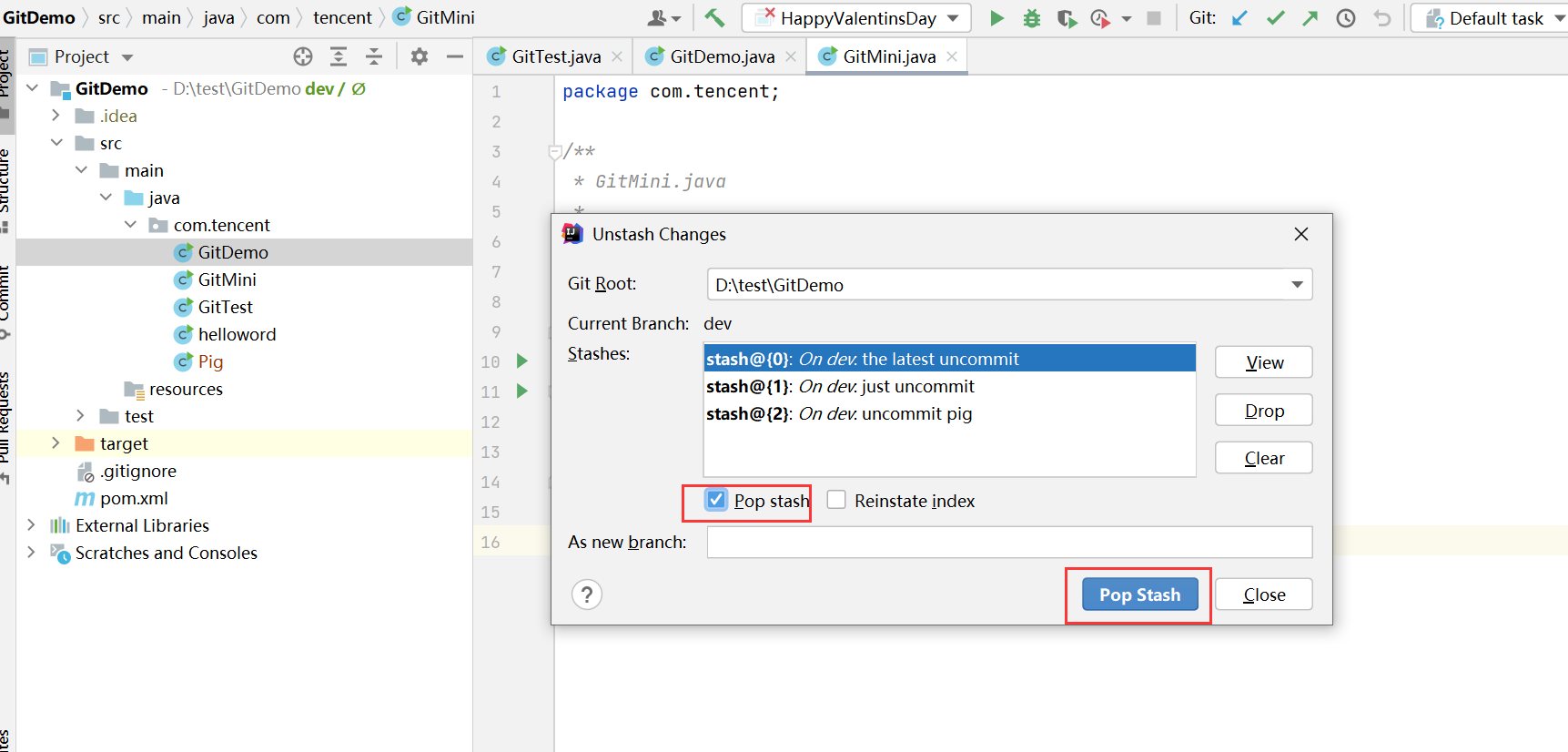 idea中好用的git shelve changes和stash changesCSDN博客