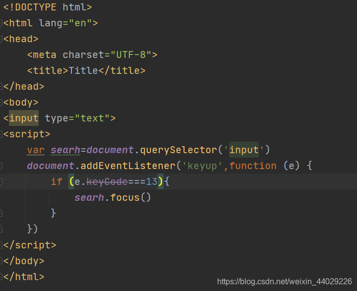 关于js中keycode被弃用的解决替换方案_js event已弃用 event.keycode-CSDN博客